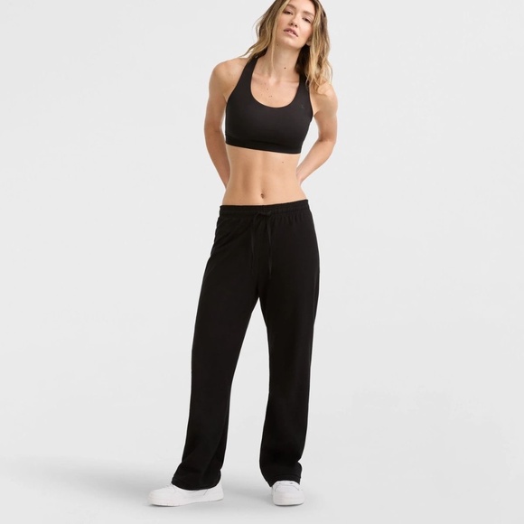 Champion Women's Black Lounge Cotton Pants, Standard Fit, Lightweight Size Large - Picture 2 of 8